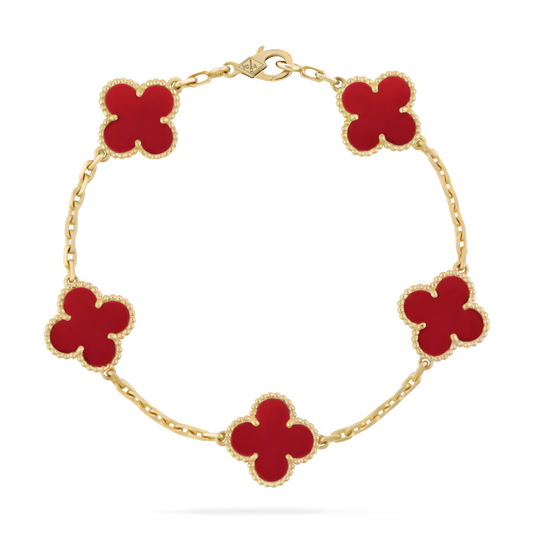 Blumen Schönheit Armband | Schwarz