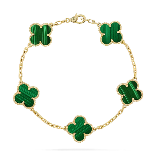 Blumenstrahlen Schönheit Armband | Grün