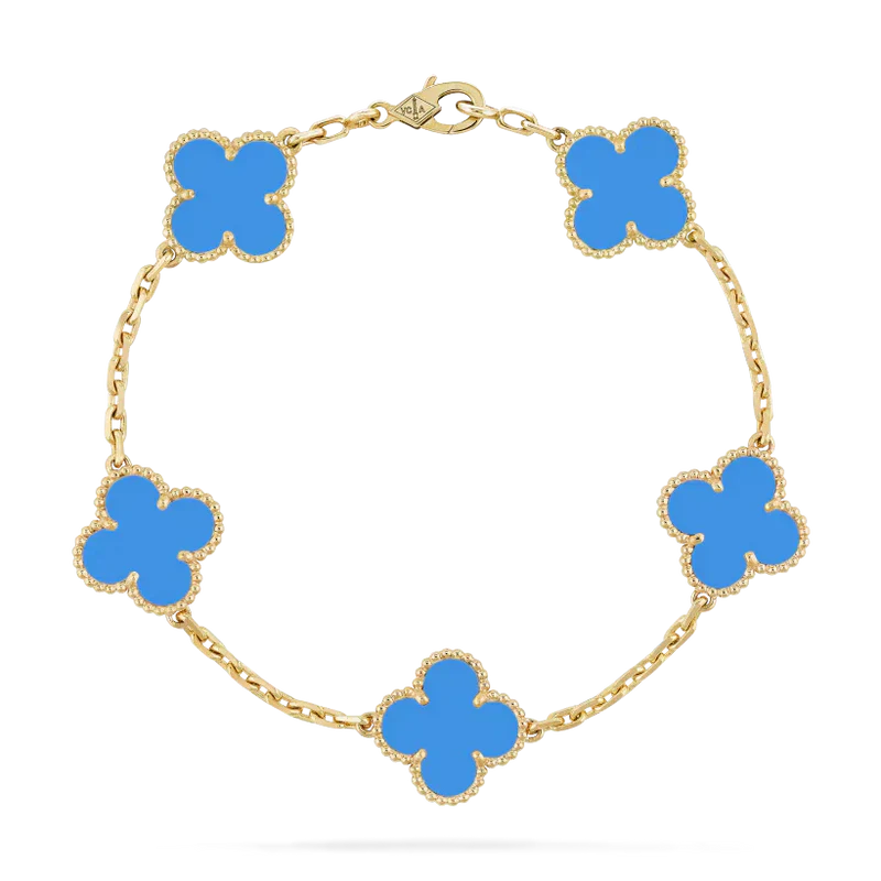 Blumen Schönheit Armband | Schwarz
