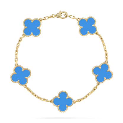 Blumen Schönheit Armband | Hellblau