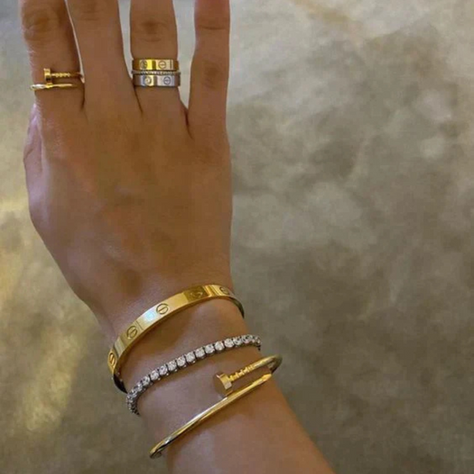 Nagelarmband | Gold