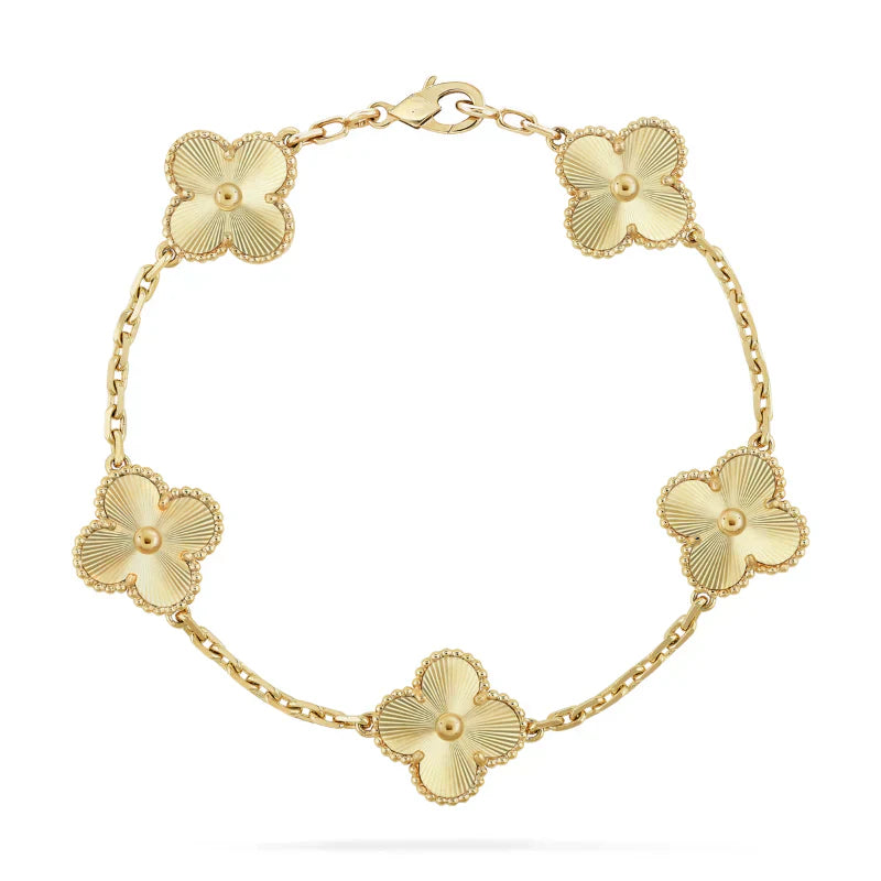 Blumen Schönheitsarmband | Gold