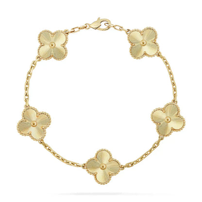 Blumen Schönheitsarmband | Gold