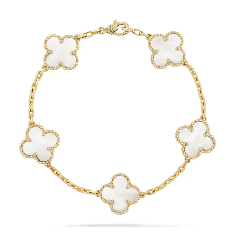 Blumen Schönheit Armband | Hellblau