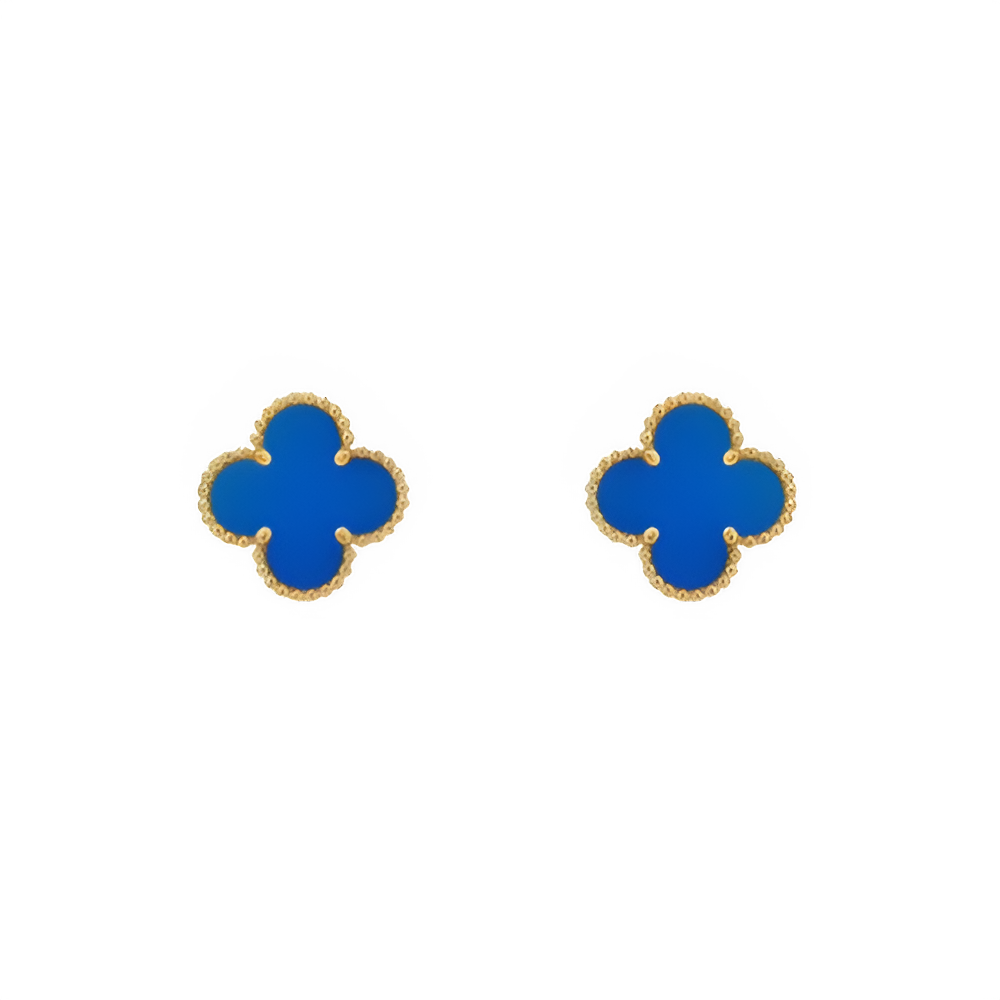 Himmlischer Blütenohrhänger | Blau