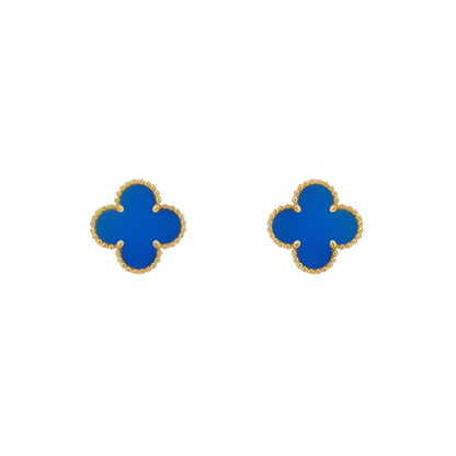 Himmlischer Blütenohrhänger | Blau