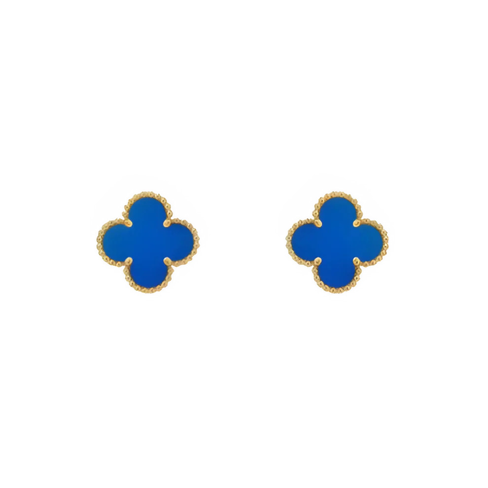 Himmlischer Blütenohrhänger | Blau