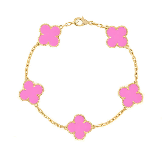 Blumen-Mädchen Armband | Rosa